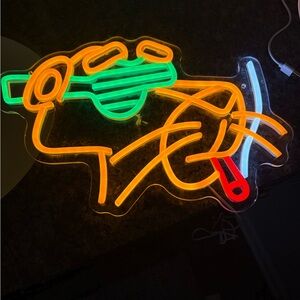 💋Golden Panther Neon Sign